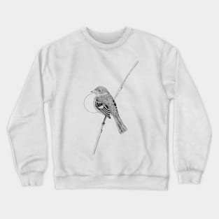 Minimal bird illustration Crewneck Sweatshirt